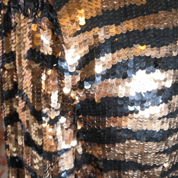 Vintage Small Sequin Tiger Striped Cardigan - Picture 4 of 8